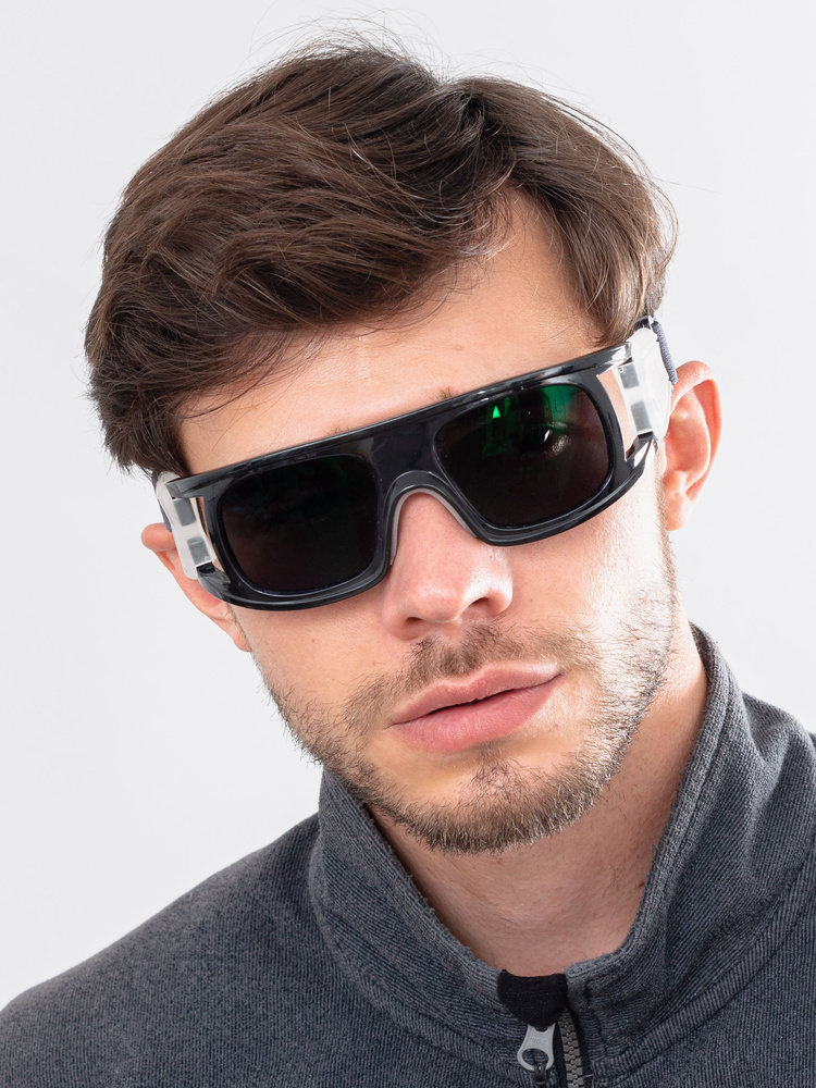 Очки защитные спортивные Copozz РЦ 62-64, с диоптриями +3.5 / Солнцезащитные очки  #1