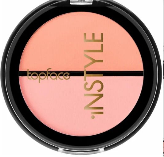 Topface Румяна двойные Instyle "Twin Blush Blush On", тон 006, розовый, терракотовый  #1