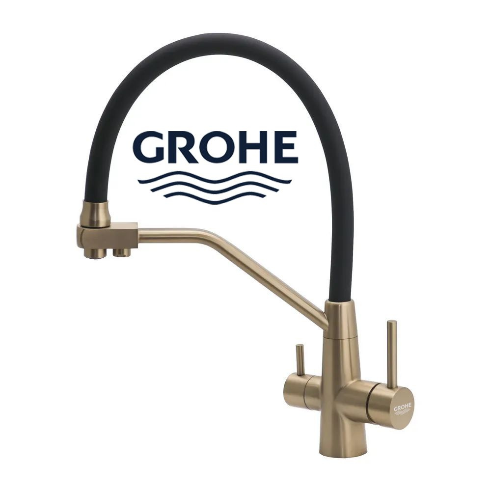 GROHE Cмеситель для кухонной мойки под фильтр с краном для питьевой воды и гибким изливом  #1