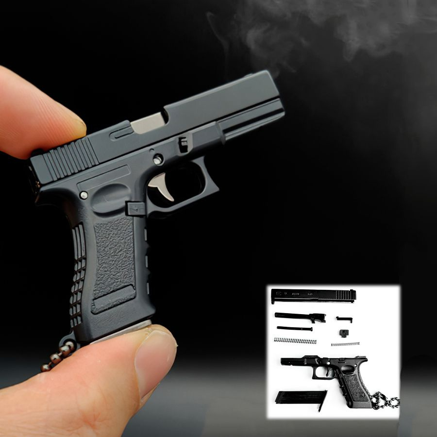 Брелок Glock 17 P18C Black коллекционный/разборный PUBG/CS GO/Fortnite/APEX  #1