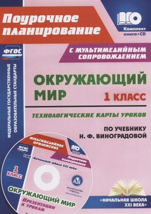 Окружающий мир. 1 класс. Технологические карты уроков по учебнику Н. Ф. Виноградовой. Презентации к урокам #1