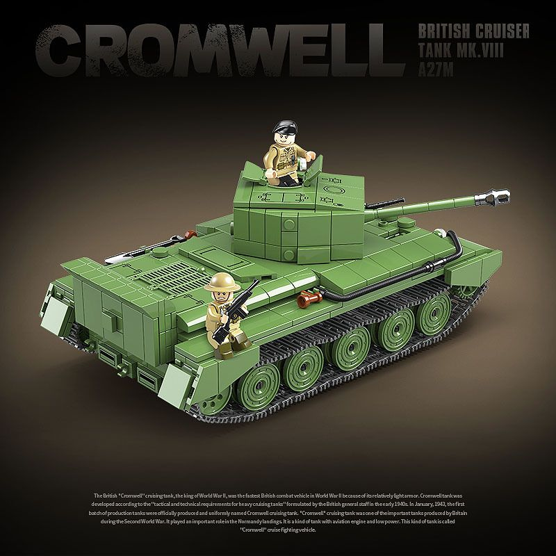 Конструктор Военная техника Крейсерский танк Cromwell #1