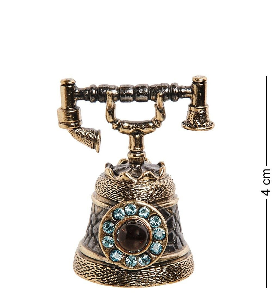 Фигурка из янтаря Колокольчик - старинный телефон #1