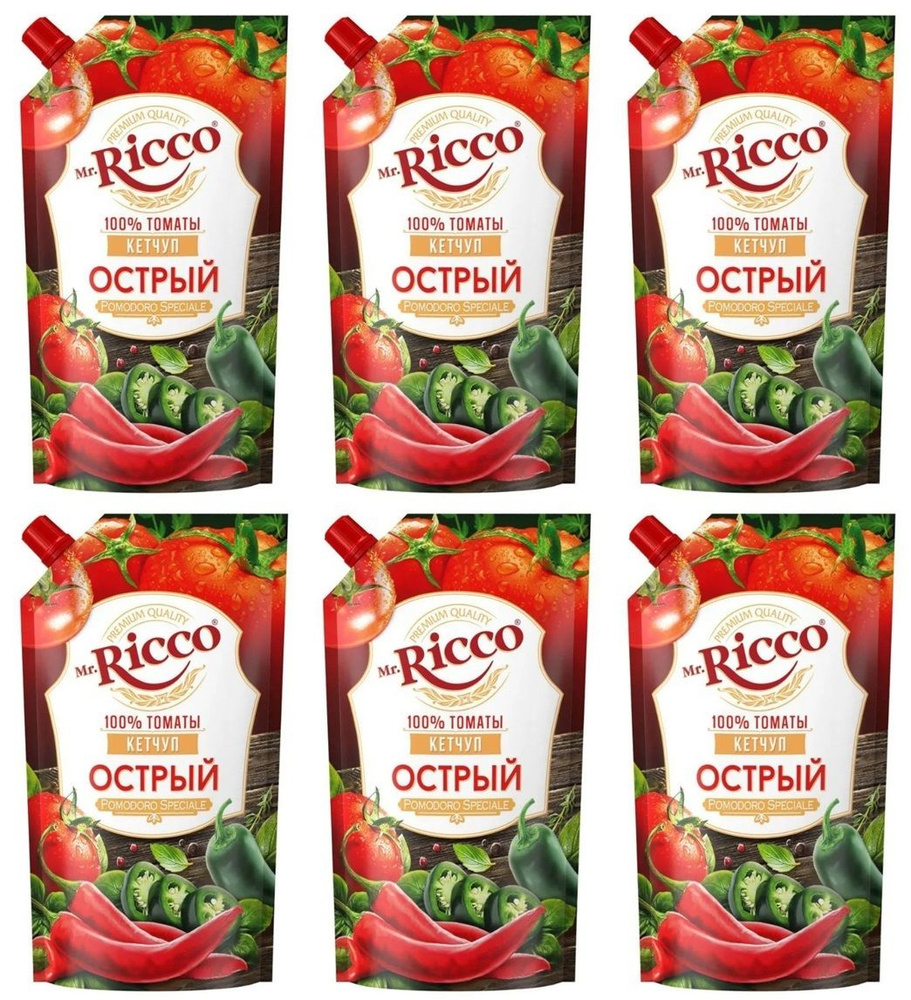 Mr.Ricco Кетчуп Острый, 300 г, 6 шт/ #1