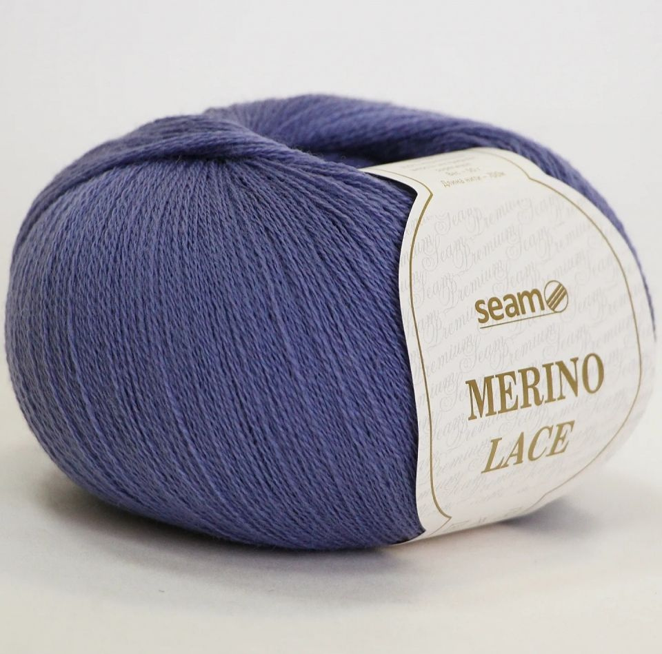 Пряжа Merino LACE цвет 37, 10шт*(700м/50г), 100% мериносовая шерсть #1