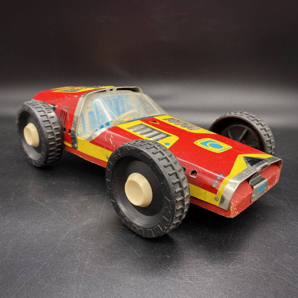 Модель гоночной машины игрушка, металл, дерево, пластик, СССР, 1960 ...