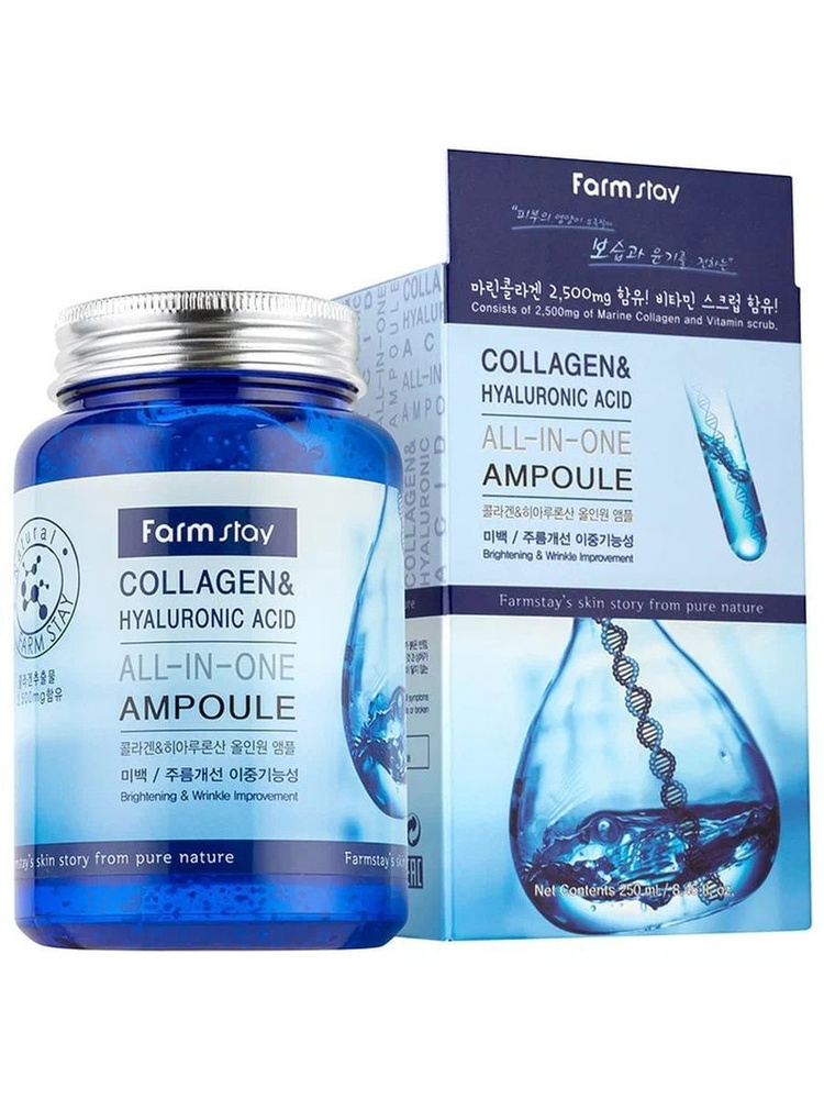 CONSLY Hyaluronic Acid Collagen All-In-One Ampoule Сыворотка ампульная многофункциональная укрепляющая #1