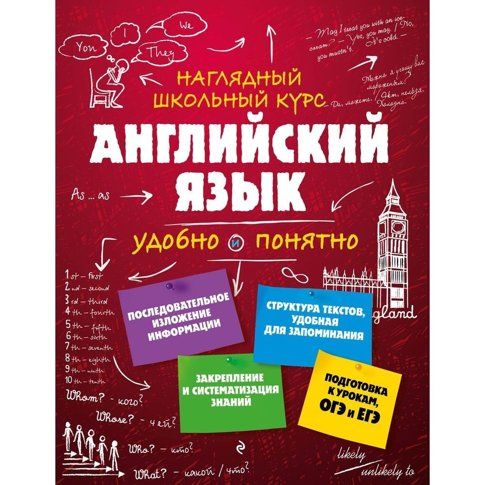 Учебное пособие ЭКСМО Наглядный школьный курс: удобно и понятно. Английский язык. 2022 год, А. А. Логвина #1