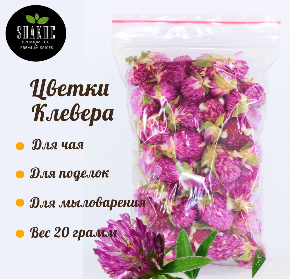 Цветки Клевера, Клевер сухоцвет натуральный, для изготовления мыла, поделок из эпоксидной смолы, свечей, #1