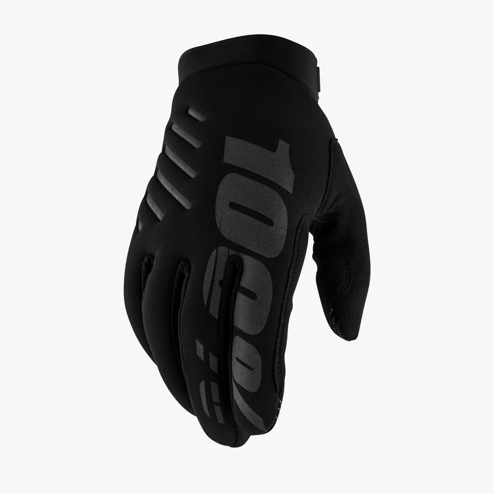Подростковые мото/вело перчатки, 100% Brisker, размер Y-S, черные.  #1