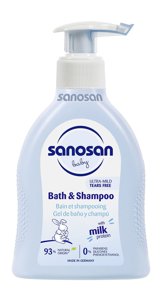 Детское средство для купания 2-в-1 / 200 мл / Sanosan Baby Bath & Shampoo  #1