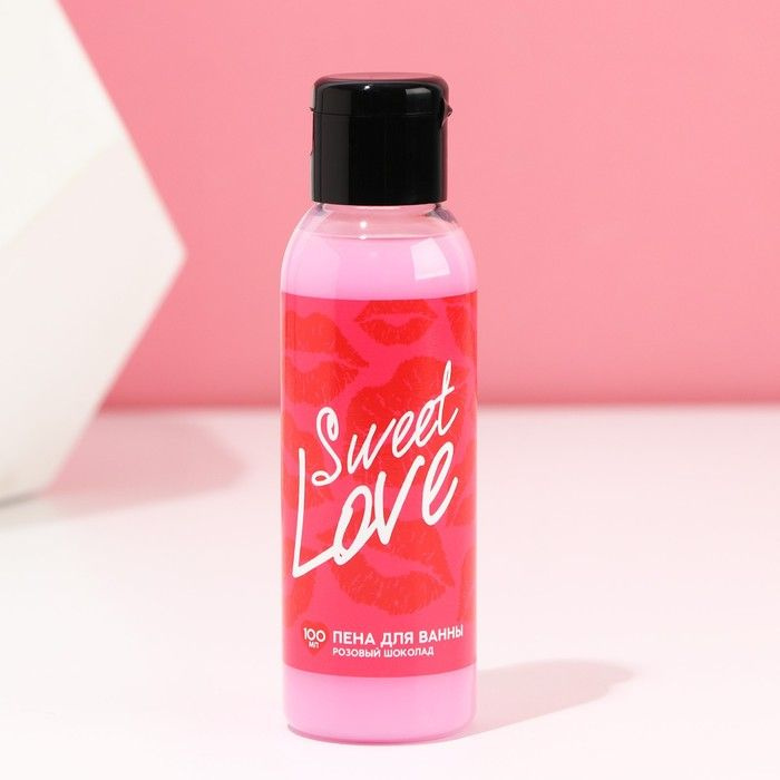 Пена для ванны "Sweet love", 100 мл, розовый шоколад #1