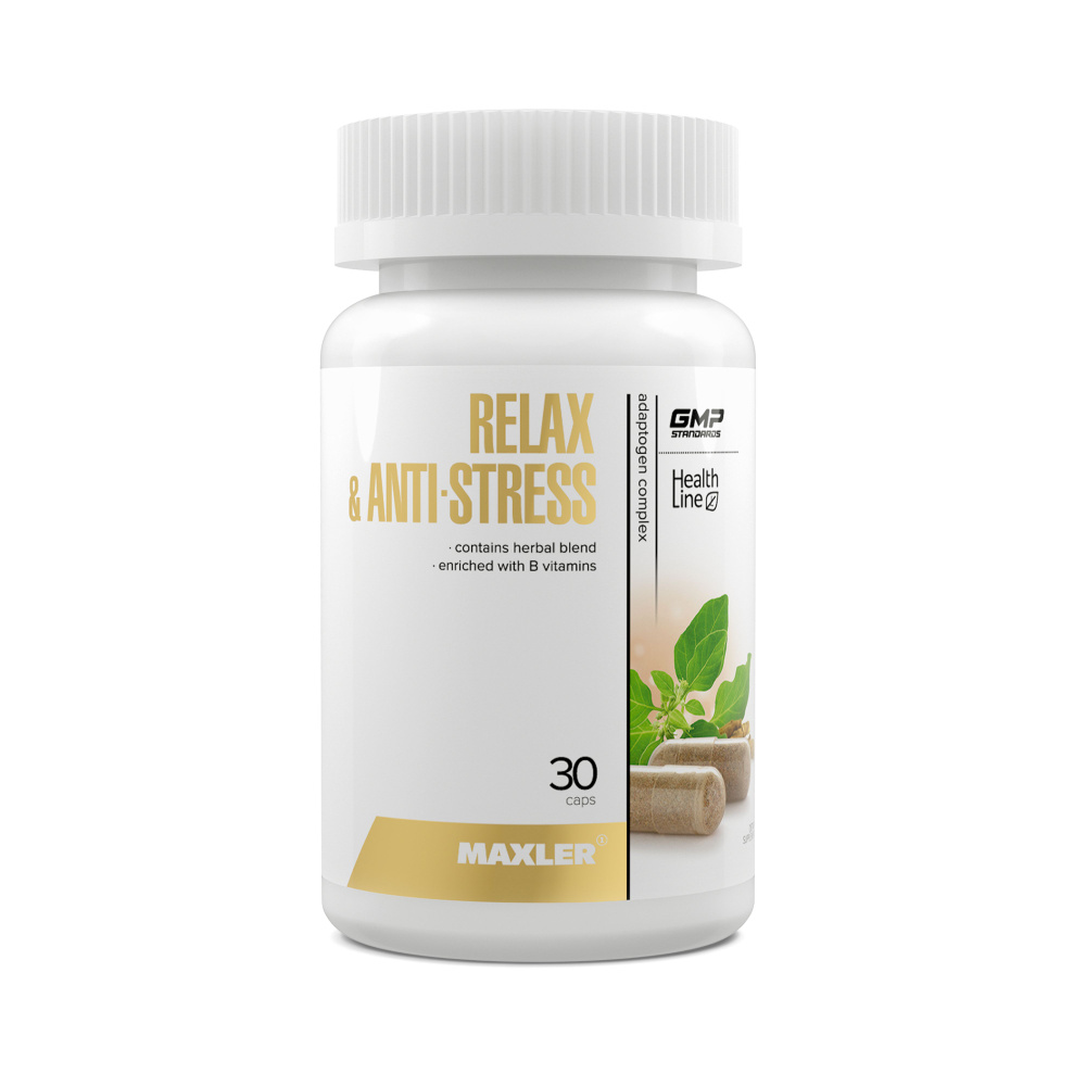 Витамины для нервной системы Maxler Relax & Anti-Stress Complex 30 капсул  #1