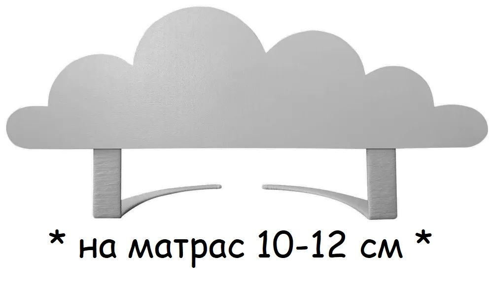 Ограничитель для кровати, цвет серый (на матрас 10-12 см) #1