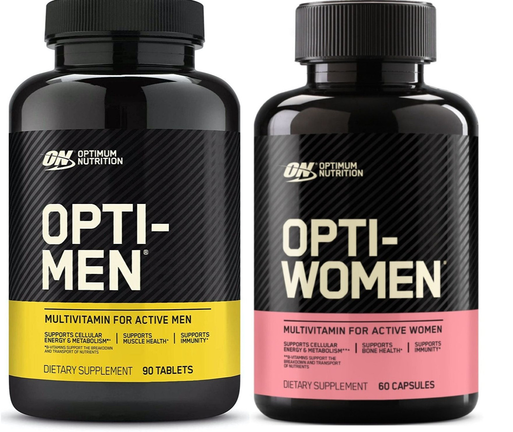 Витамины для женщин OPTIMUM NUTRITION OPTI - MEN 90 tablets & WOMEN 60 capsules 90, 60, Нейтральный  #1