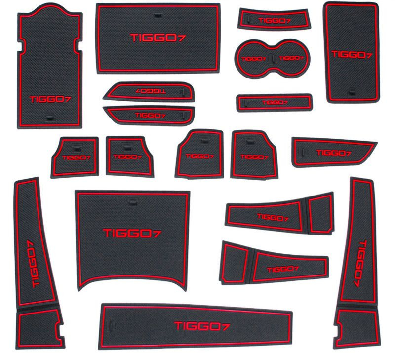 Комплект силиконовых ковриков на приборную панель для Chery Tiggo 7 Pro (Черри Тигго 7 Про) 2020-2023 #1