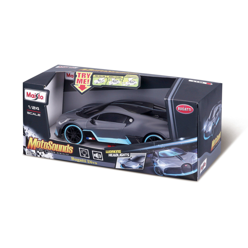 Машинка Maisto Motosounds Bugatti Divo 1:24 81730 #1