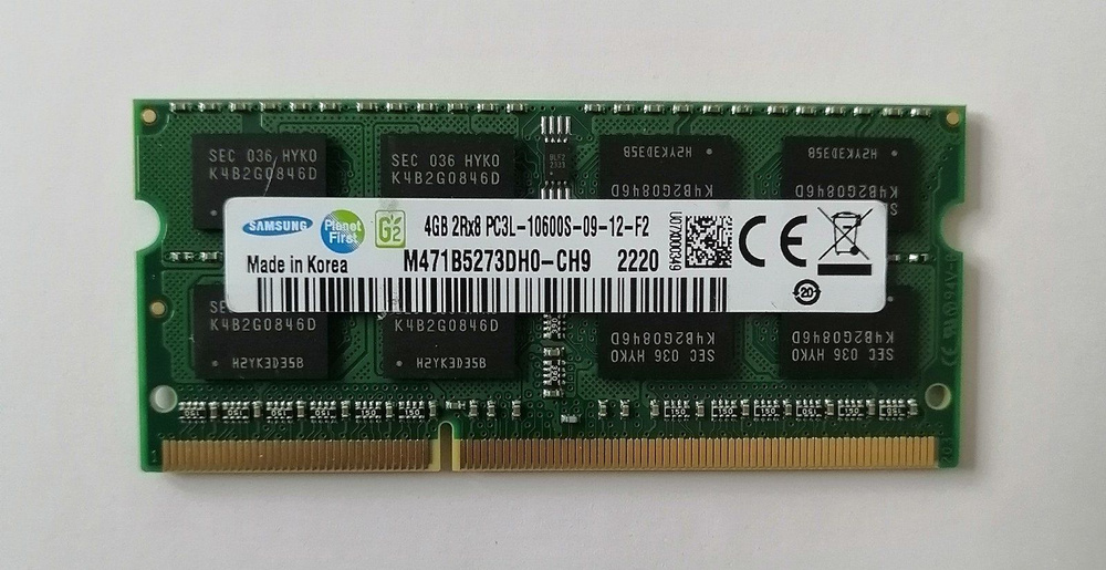 DDR3 Оперативная память SODIMM DDR3L  4Гб 1333MHz 1x4 ГБ (M471B5273DH0-СH9) #1