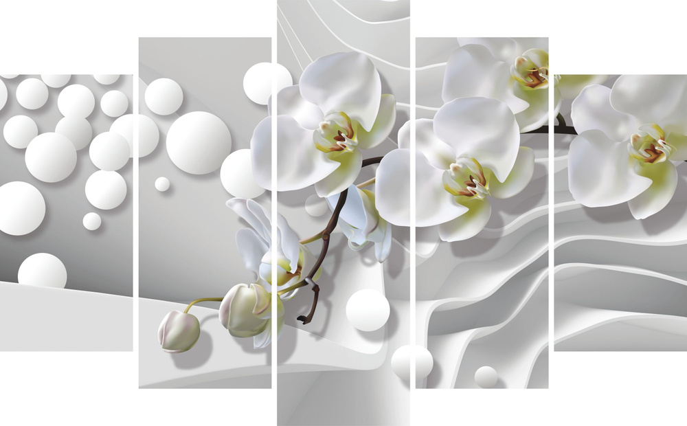 Модульная картина для интерьера / Картина на стену большая "Ветка ...