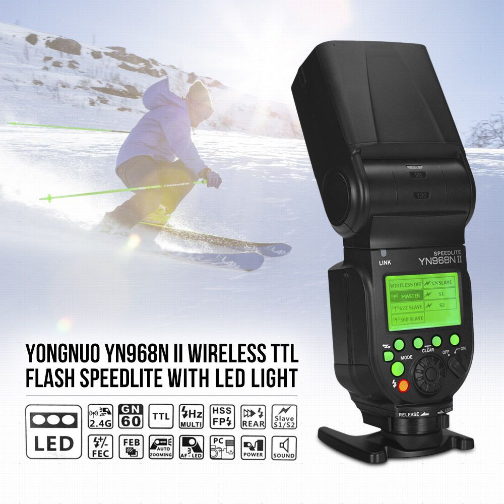 YONGNUO YN968N II Беспроводная TTL вспышка Speedlite, встроенная HSS 1/8000 с-good value  #1