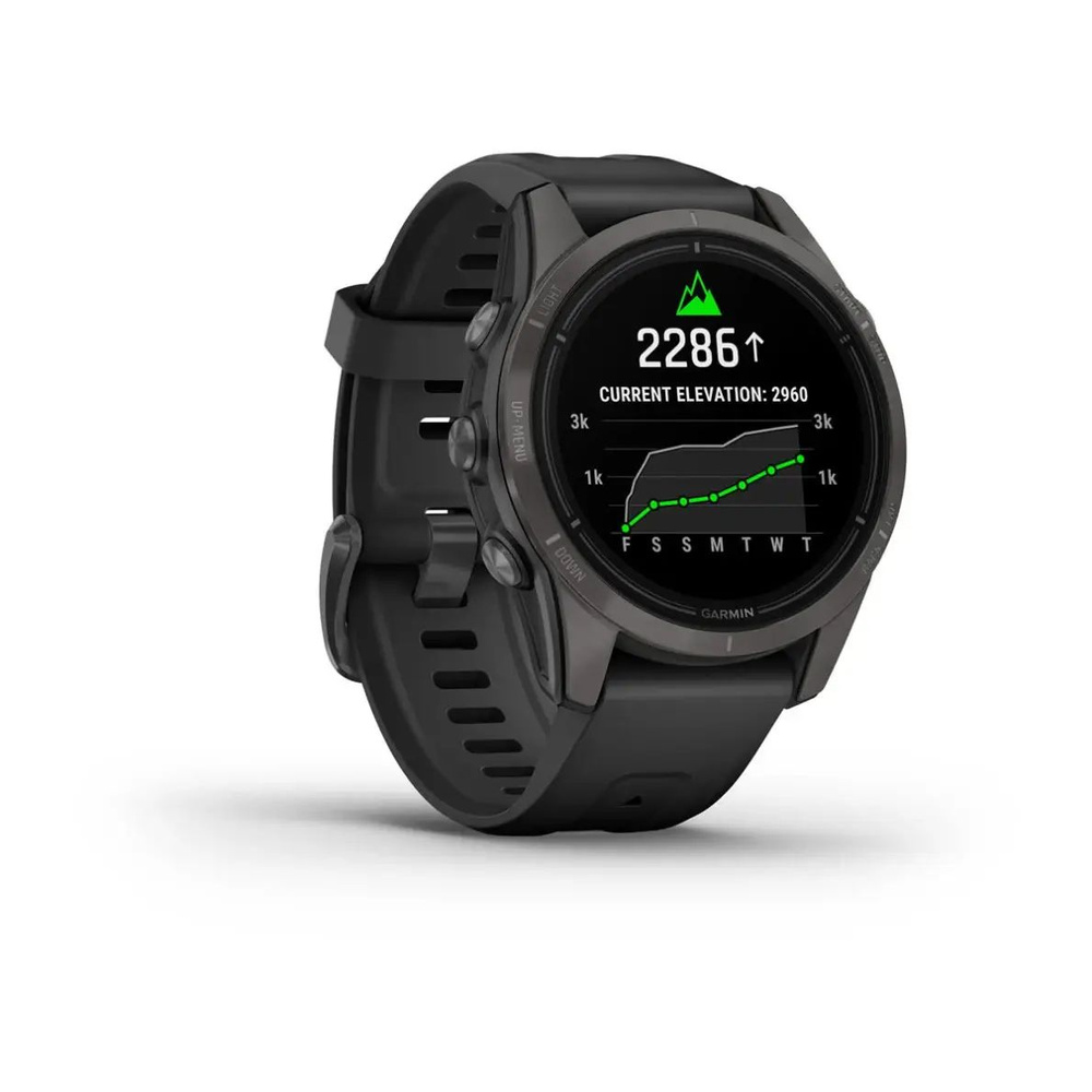 Garmin Умные часы Garmin Epix pro Sapphire Carbon Grey with Black Band 47mm, Carbon Grey #1