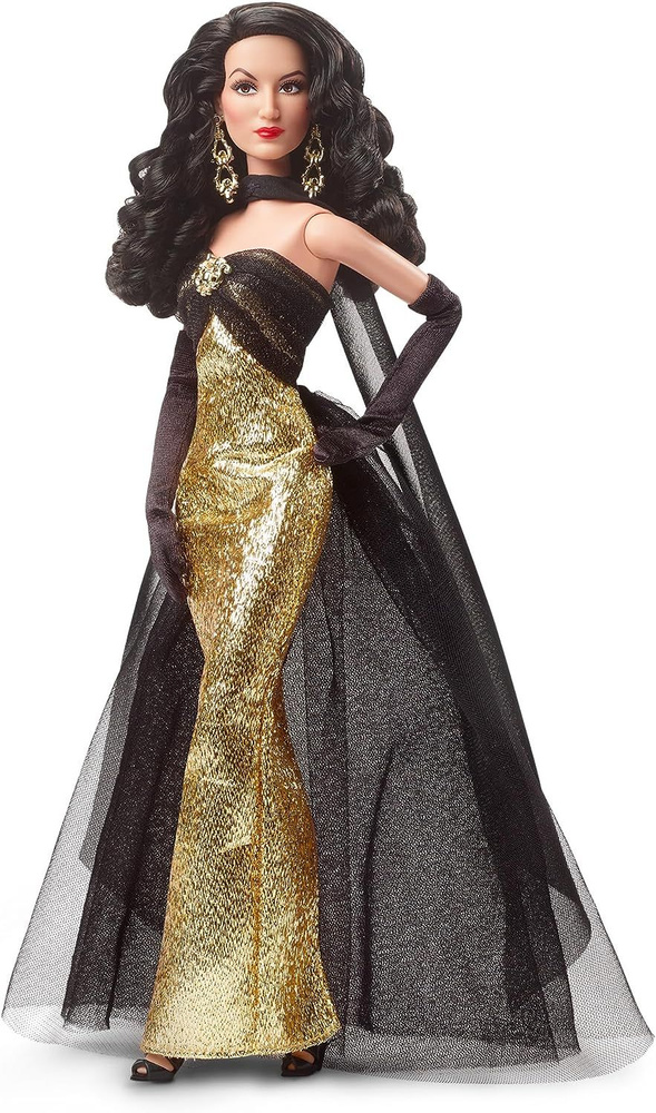 Кукла Barbie Tribute Collection Maria Felix In Glimmering Gold Gown (Барби Трибьют коллекция Мария Феликс #1