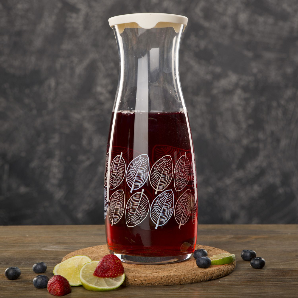 Графин AMPHORA CARAFE 1180 мл Листья #1