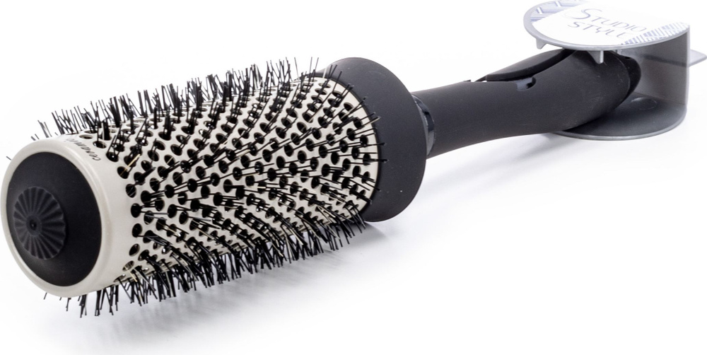 Брашинг расческа Studio Style / Студио Стайл для укладки волос термо с пластиковой щетиной диаметр 40мм #1