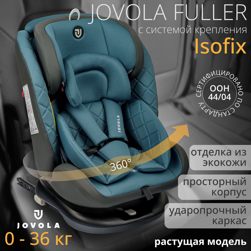 Автокресло детское поворотное растущее Indigo Jovola Fuller Isofix, для новорожденных и детей до 12 лет, #1