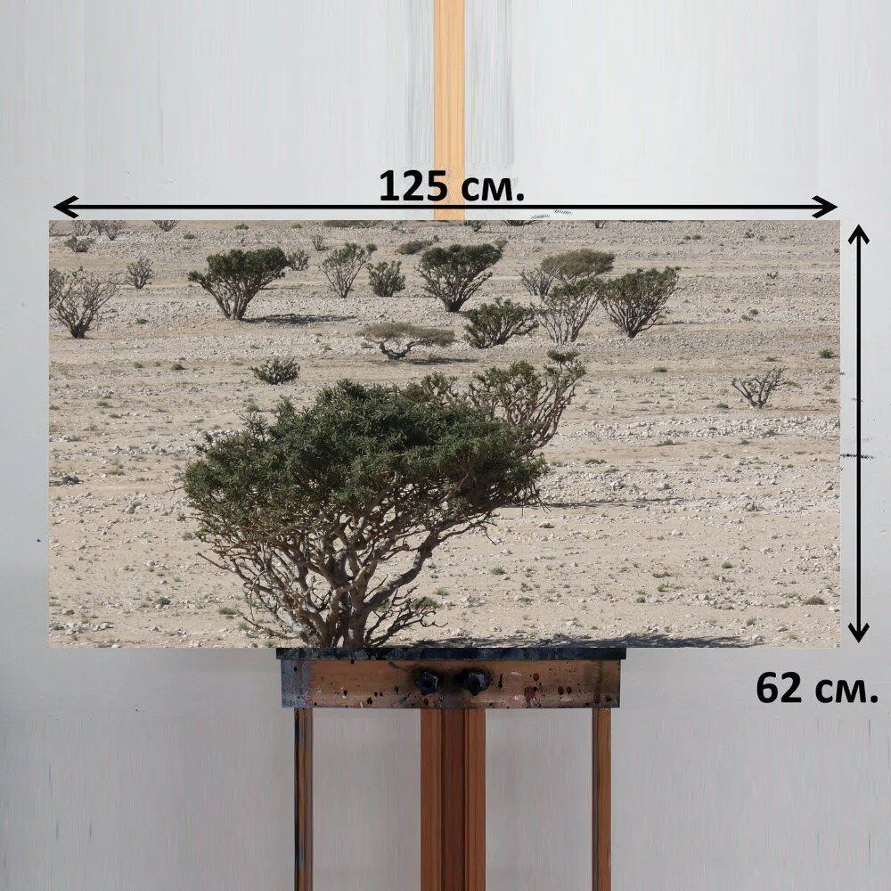 LotsPrints Картина "Пустыня, песок, сухой 35", 125  х 62 см #1