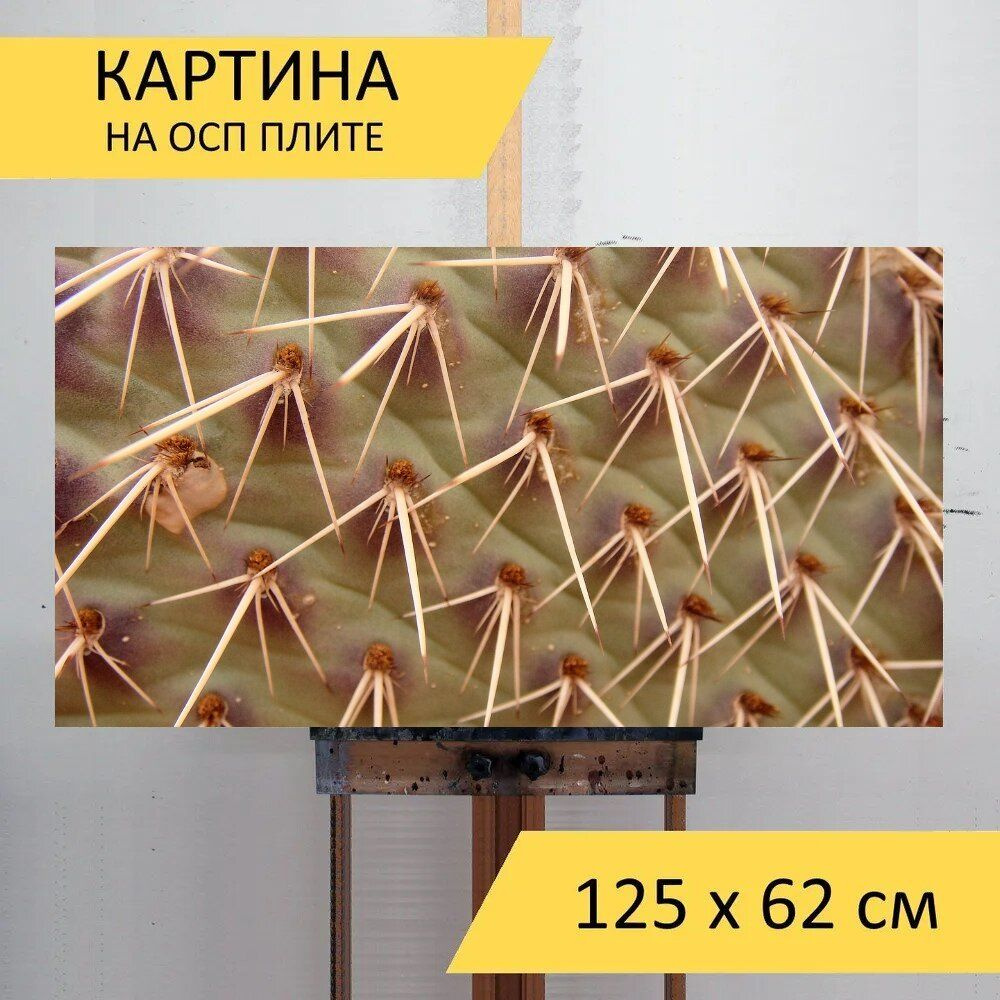 LotsPrints Картина "Кактус, пустыня, грин 13", 125  х 62 см #1