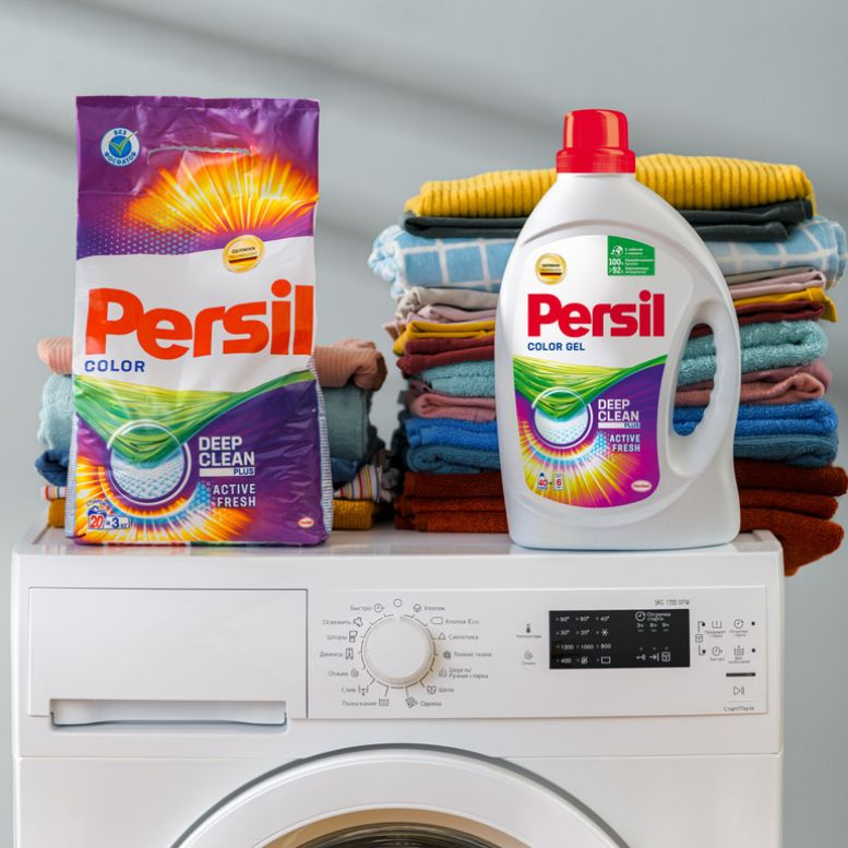 Попробуй гели Persil!  Один объем – в 2 раза больше стирок