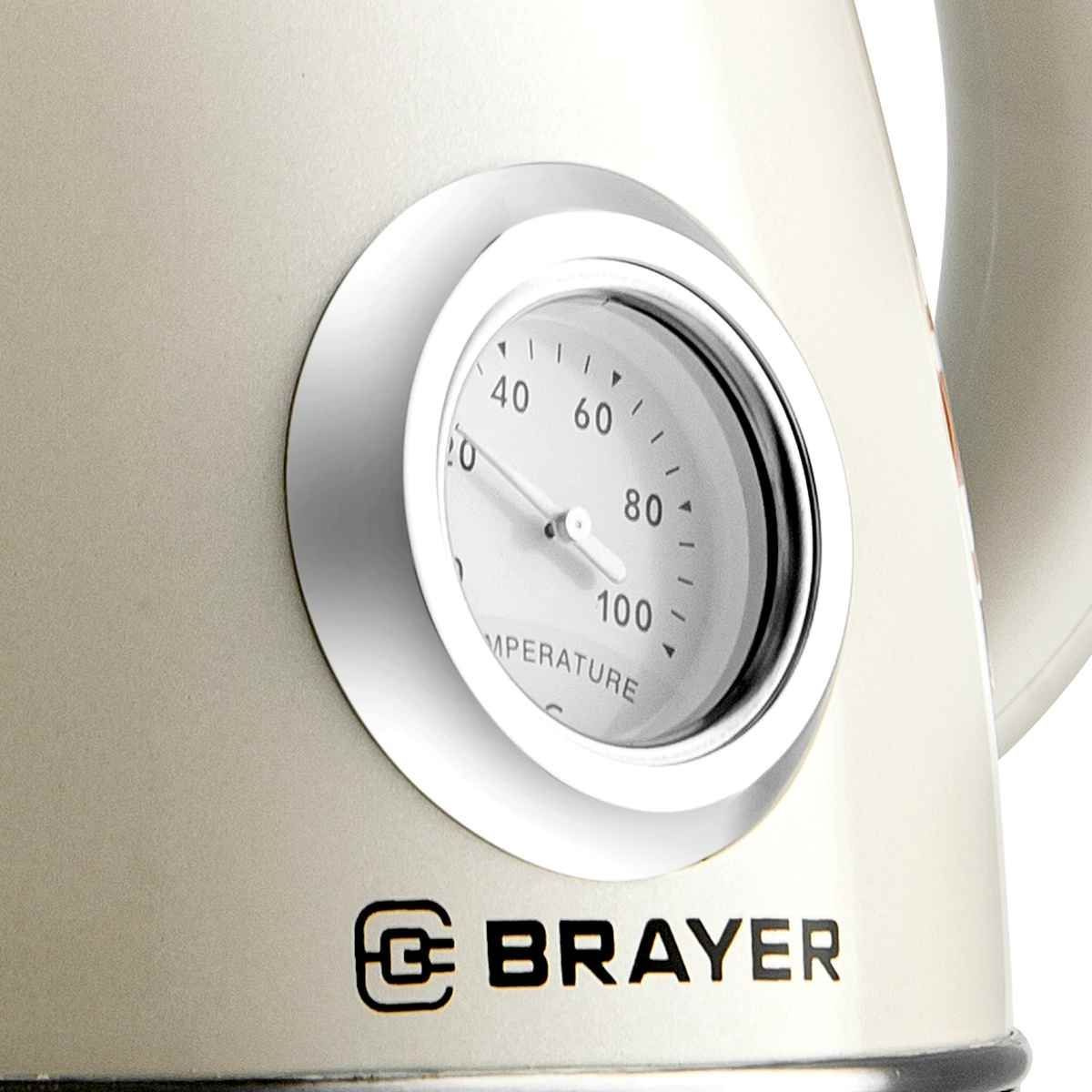 Чайник электрический BRAYER BR1064 1,7 л с фильтром от накипи встроенный термометр