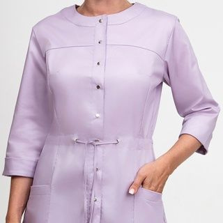 Медицинская женская блуза 404.4.2 Uniformed ткань сатори стрейч, рукав 3/4, цвет лавандовый