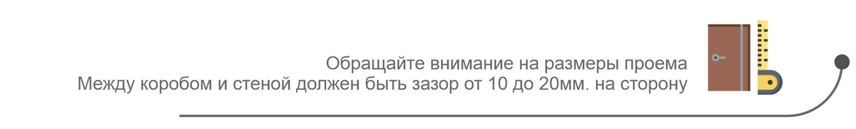 Обращайте внимания на размеры проема, между коробом и стеной зазор от 10 до 20мм. на сторону