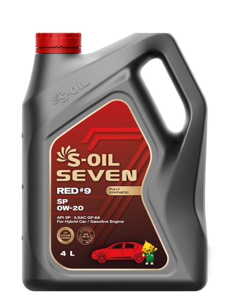 S-OILSEVENRED#9SPGF-6A0W-20Масломоторное,Синтетическое,4л