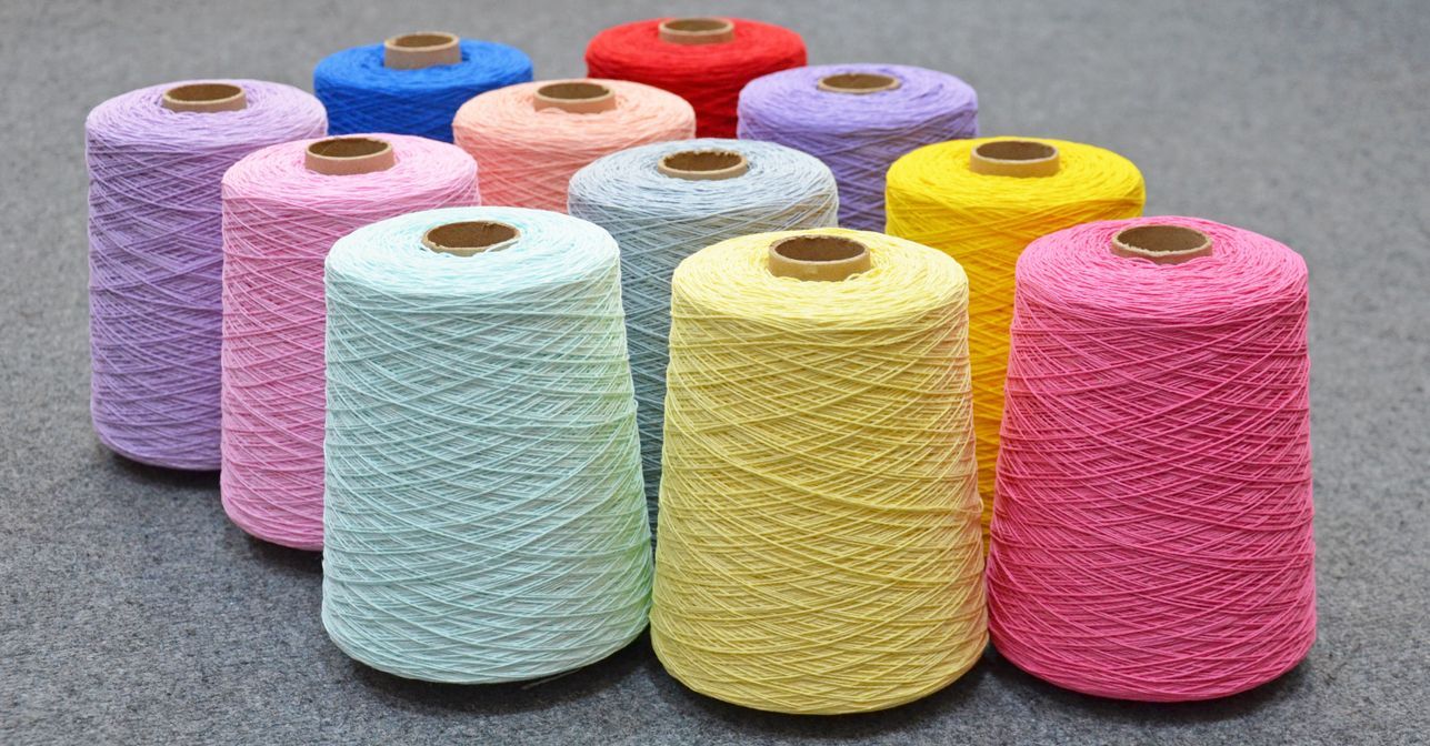 Бобинная пряжа Гронитекс, 40% хлопок, 40% ПЭ (полиэфир) и 20% лен, цвет ...