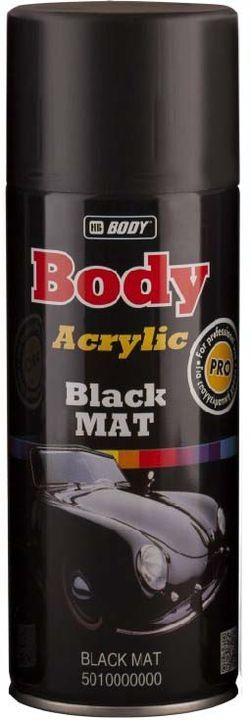 Краска автомобильная HB Body Black Mat, 5010000000, черный, 400 мл #1