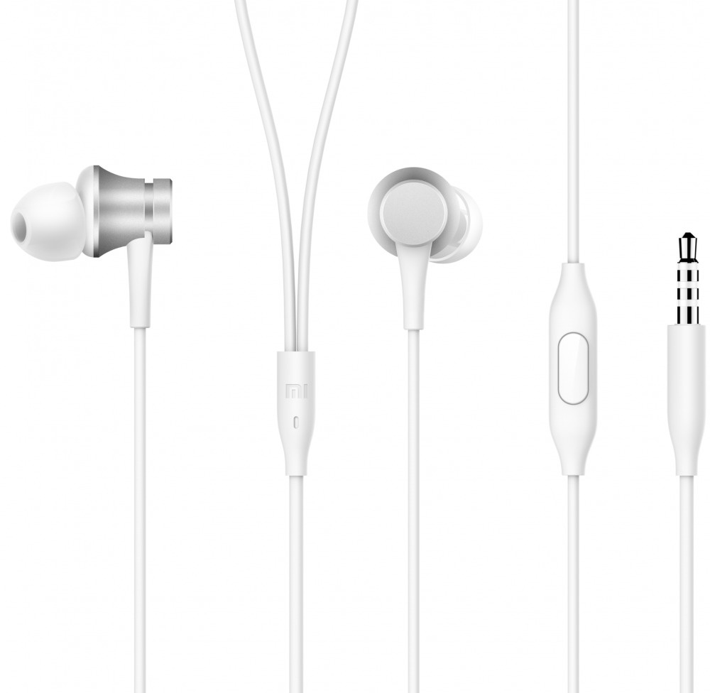 Наушники Xiaomi Mi In-Ear Headphones Basic HSEJ03JY (ZBW4355TY) белые/серебристые  #1