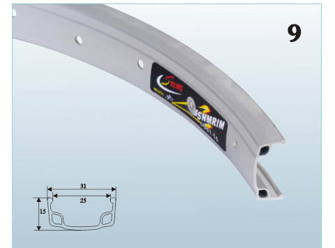 Велосипедный обод S25А одинар. 20x1.75-2.125 серебр. 36H #1