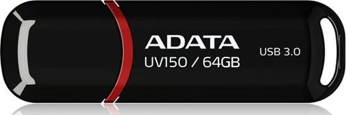 ADATA USB-флеш-накопитель AUV150-64G-RBK 64 ГБ, черный #1