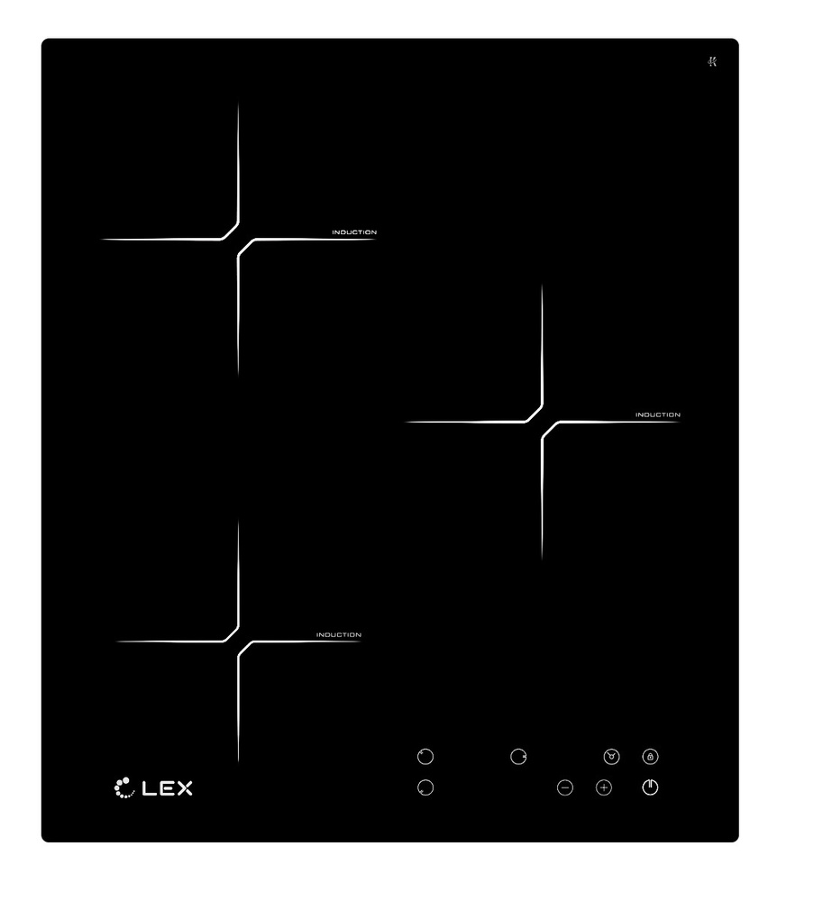LEX Индукционная варочная панель EVI 430 BL, черный, серый #1
