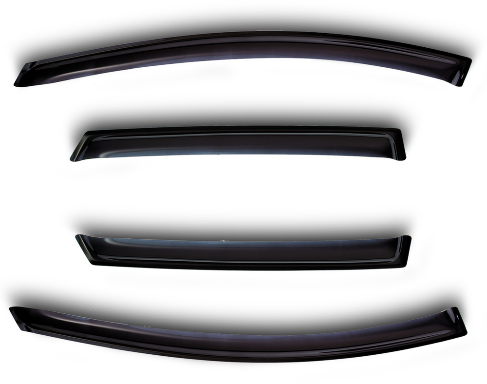 Дефлекторы боковых окон BMW X6 2008-2014, 4 шт., темный / БМВ Х6 #1