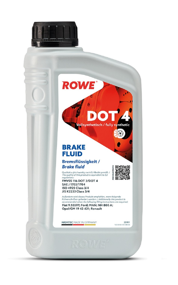 Жидкость тормозная ROWE HIGHTEC Brake Fluid DOT4, 1л #1