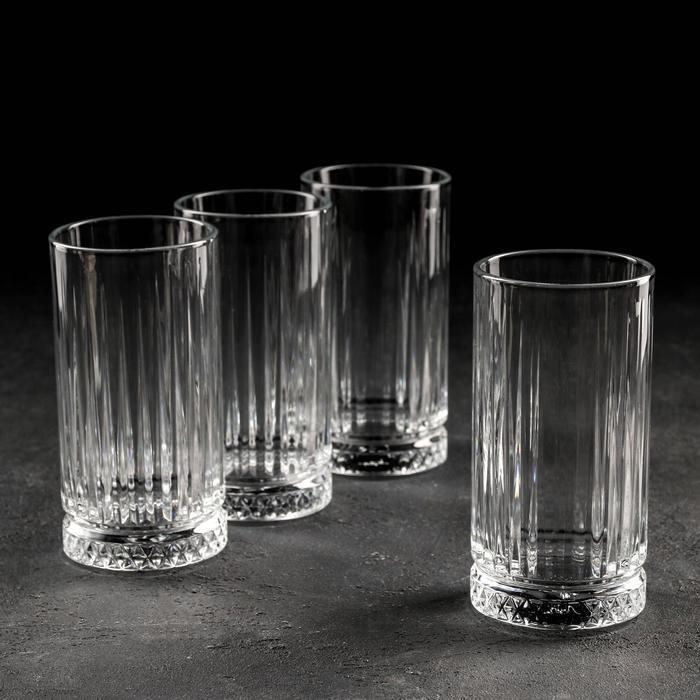 Набор стеклянных стаканов, 450 мл, "Элизия", 4 шт #1