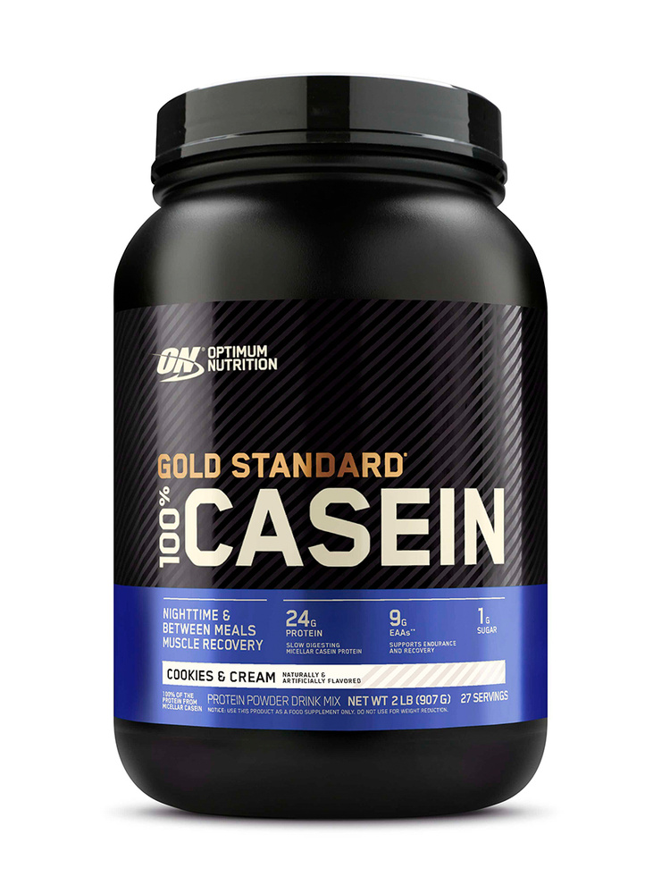 Казеиновый протеин Optimum Nutrition Gold Standard 100% Casein 825 гр Печенье и сливки  #1