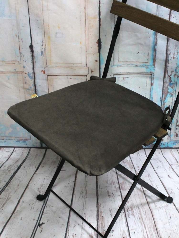 Подушка для сиденья МАТЕХ ARIA LINE 41х26 см. Цвет темно-коричневый, арт. 35-527  #1