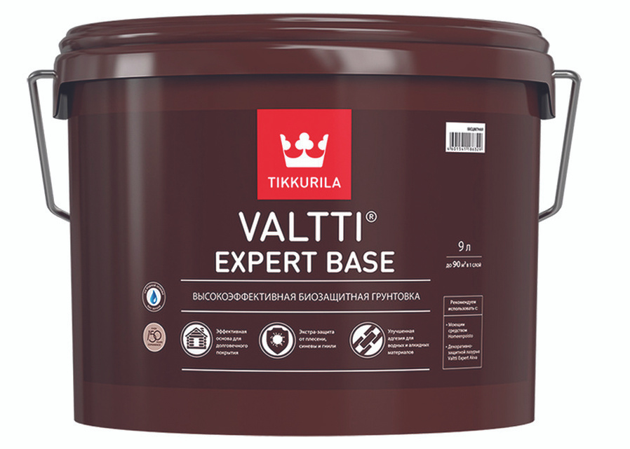 Tikkurila Valtti Expert Base / Тикурила Валтти Эксперт База 9 Л Грунт-Антисептик Для Дерева "Тиккурила" #1