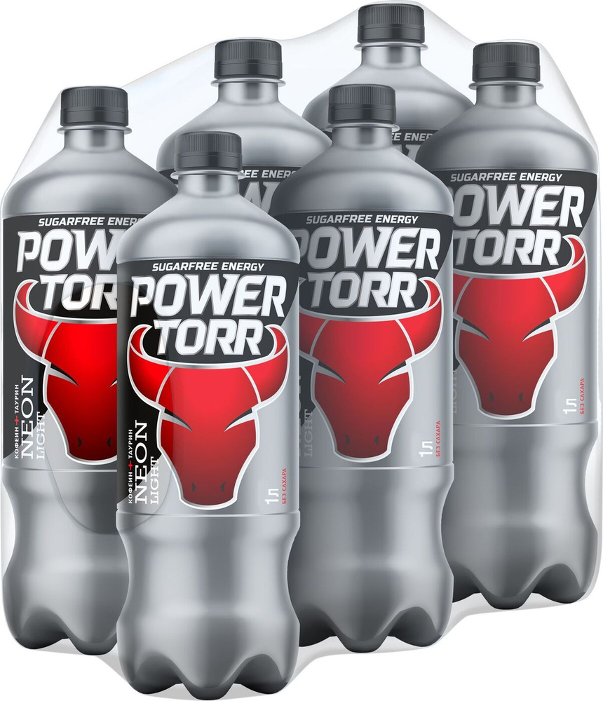 Энергетический напиток Power Torr NEON LIGHT, 6 шт по 1 л #1