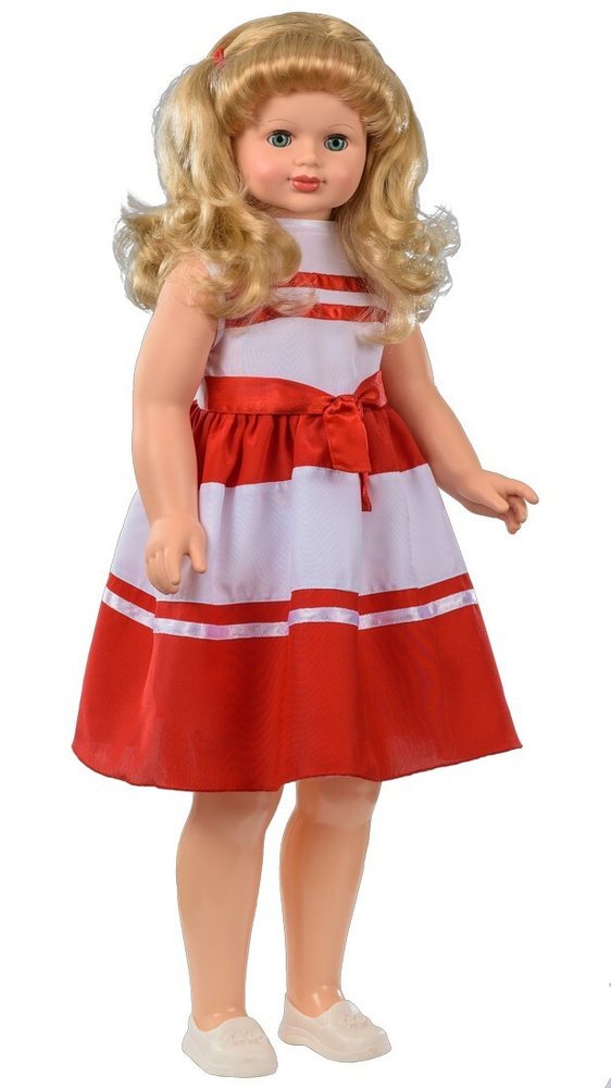 Кукла Снежана в красно-белом платье, 83 см В2019/о/С2019/о #1